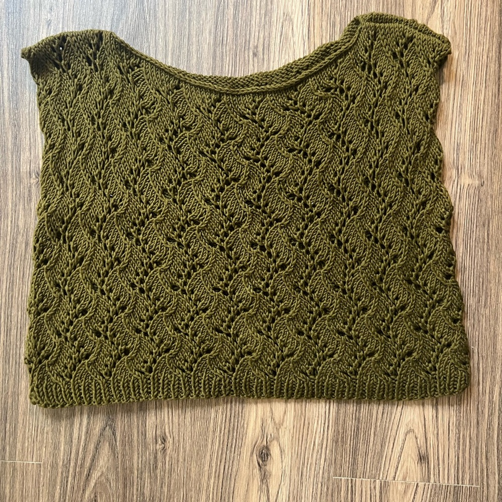 Olive Green Knit Sweater
